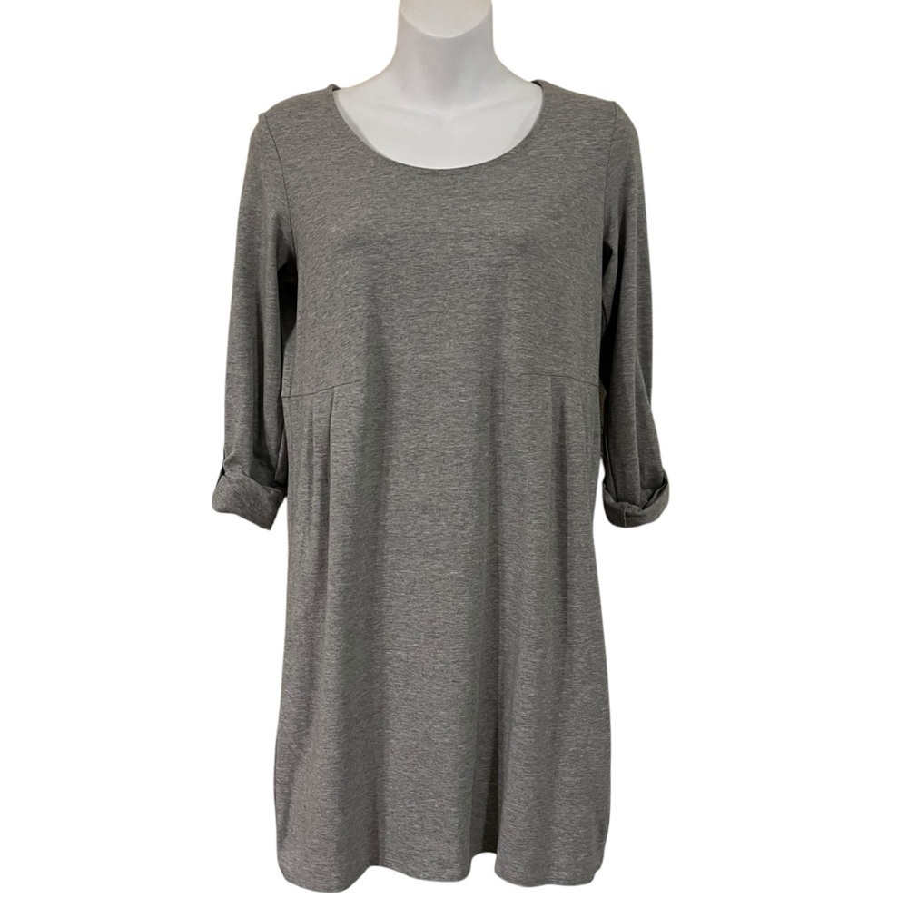 J. Jill gray jersey knit sheath dress size XS - EUC